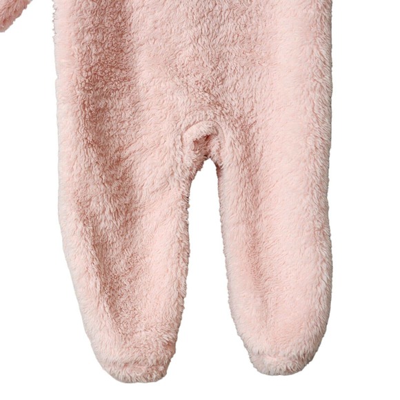 Carter's Baby 9M Clothing Outfit Girls Hooded Sherpa Bunting Pink Bear - Picture 11 of 14